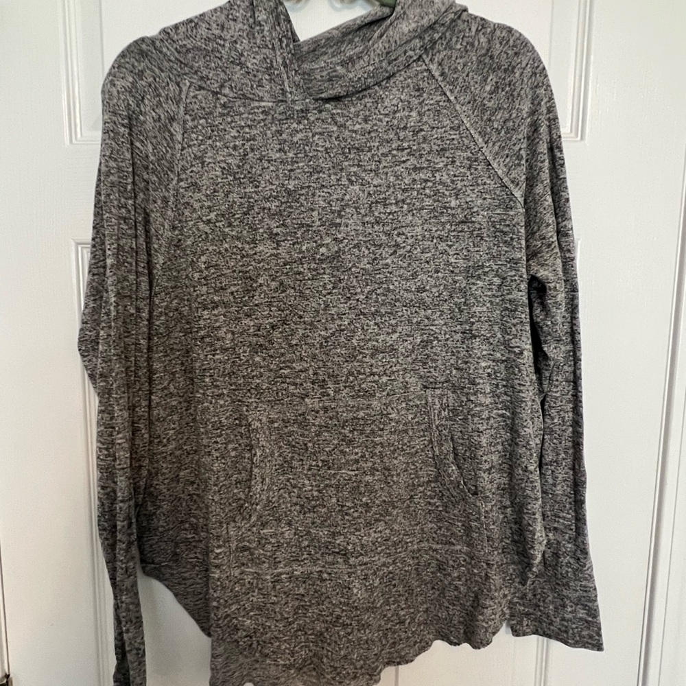 Grey Tna lightweight hoodie with pocket - size large